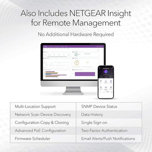 NETGEAR 26-Port PoE Gigabit Ethernet Smart Switch (GS724TPP) - Managed, Optional Insight Cloud Management, 24 x PoE+ @ 380W, 2 x 1G SFP, Desktop or Rackmount, and Limited Lifetime Protection in Saudi Arabia