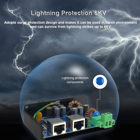 حاقن PoE - حاقن Gigabit PoE+ الصناعي IEEE802.3 عند محول POE المقوى بقدرة 30 وات مع دخل تيار مستمر 12-48 فولت DIN- سكة حديدية، مثبت على الحائط in Kuwait