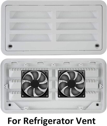 120mm 12V 2Wire 3Pin 3000RPM Moisture-Proof RV Cooling & Exhaust Fan 2-Pack in Kuwait