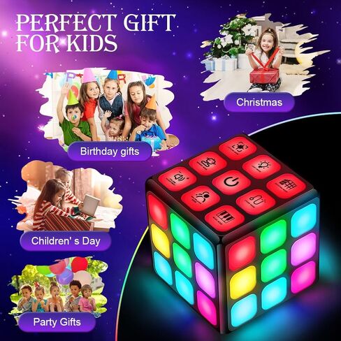 لعبة Ainiv Flashing Cube Brain & Memory Game، 7 في 1 ألعاب ألغاز إلكترونية محمولة للأطفال، ألعاب تعليمية رائعة للأطفال، ألعاب STEM هدايا عيد الميلاد للأولاد والبنات الذين تتراوح أعمارهم بين 6-12 عامًا in Kuwait