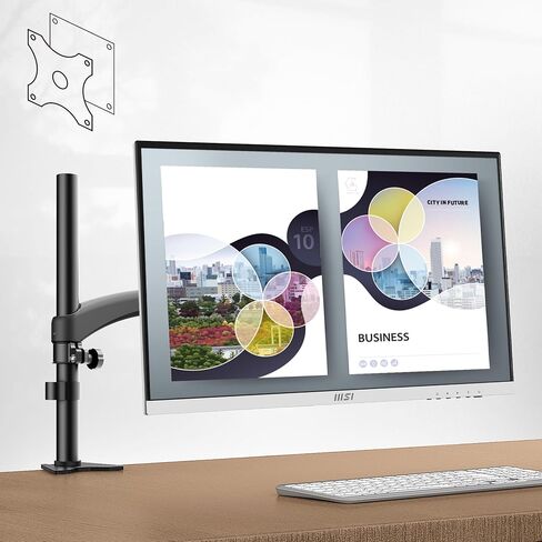 MSI Pro MP273QV، شاشة 27 بوصة، 2560 x 1440 (QHD) VA، 75 هرتز، حماية البصر المعتمدة من TUV، 1 مللي ثانية، منفذ عرض، HDMI، إمالة، أسود in Saudi Arabia