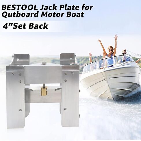 Bestool Jack Plates for Outboard Motor 4'' Set Back Adjustable for Boat Steering System in Saudi Arabia