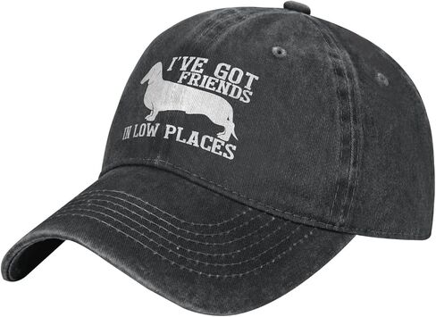 QFOYID Dachshund Hat for Women Wiener Dog Hats for Men Doxie Dog Hat for Dachshund Owner Funny Baseball Cap Gift in Saudi Arabia