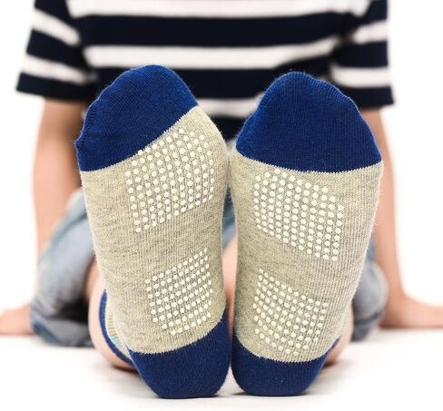 12 Pairs Toddler Boy Socks Grip Socks Baby Boy Cotton Socks Non Slip, Infant Newborn Socks Boy Anti Skid Socks for Kids Boys in Saudi Arabia