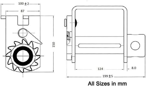 Mytee Products Trailer Winch - Standard Sliding Double L Style in Saudi Arabia
