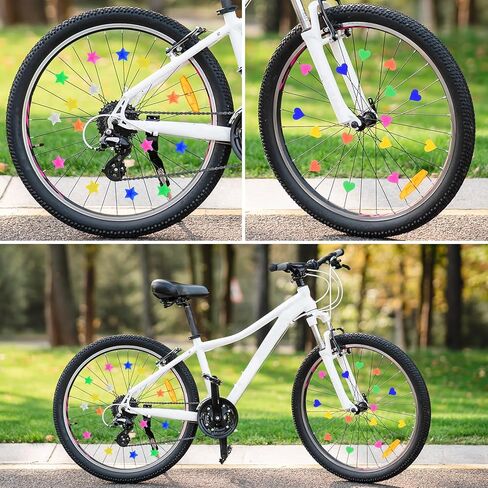 خرزة عجلة الدراجة من AIYINGYING Star، خرزة بمشبك بلاستيكي، أغطية دراجة بلاستيكية، زخارف ملونة لسماعات الدراجات، خرز ديكور دائري، ملحقات أغطية الدراجات الهوائية 70 قطعة in Kuwait
