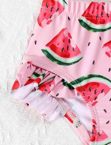 aichilra Baby Girls Swimsuit Fruit Print Sleeveless Swimwear Two-Piece Bathing Suit Beach Bikini Summer 0-24M in Saudi Arabia