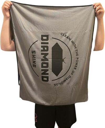 منشفة تجفيف من الألياف الدقيقة Diamond Shine Ultra Premium 36x27 800 GSM لغسيل السيارات بالتفصيل، حمام منزلي، خالية من الوبر، خالية من الخطوط، قابلة لإعادة الاستخدام، أكبر وسميكة، ضمان لمدة عامين in Kuwait