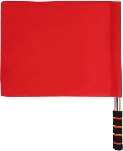 Referee Signal Flags Sports Track Field Competition Flag Portable Command Flag Stainless Steel Training Linesman Flag Command Handheld Flag Athletic Competition Flag Performance Flag in Saudi Arabia