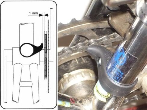 OMNI Racer Worlds LIGHTEST Chain Guide Chain Drop Catcher Dog Fang: Fits Most Bicycles in Saudi Arabia