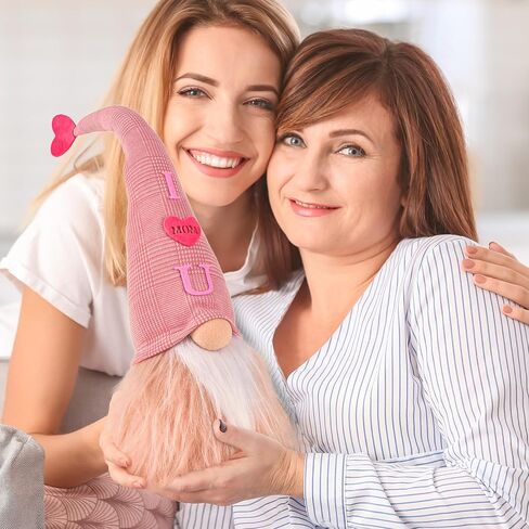 جنوم عيد الأم المضيء مقاس 19 بوصة - الأفضل للأم! ديكور التماثيل اللطيفة للمنزل. فكرة جيدة لديكورات عيد الأم وهدايا الأم من البنات in Saudi Arabia