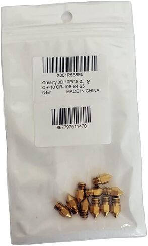 فوهة طارد للطابعة ثلاثية الأبعاد من Creality 10 قطع 0.4 مم MK8 لطابعة Ender 3/Ender 3 Pro/Ender 3 V2/Ender 3 Max/Ender 5 Pro/Ender 3 S1/Ender 3 Neo/CR 10 Series ثلاثية الأبعاد in Saudi Arabia