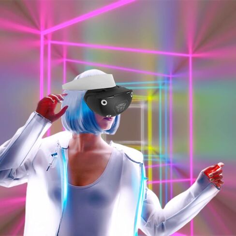 KANG YU متوافق مع PSVR2، غطاء حماية العدسة، غطاء وجه سيليكون أسود VR متوافق مع PS VR2، حافظة واقية مضادة للخدش متوافقة مع Playstation VR2 in Kuwait