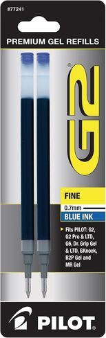 Pilot, G2 Gel Ink Refills, Bold Point 1 mm, Black, Pack of 2 in Saudi Arabia
