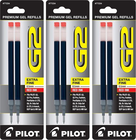 Pilot, G2 Gel Ink Refills, Bold Point 1 mm, Black, Pack of 2 in Saudi Arabia