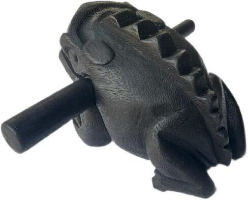 6 بوصة أدوات قرع Guiros ضفدع خشبي 6 بوصة نحت الخشب الضفدع الأسود آلة موسيقية ، آلة موسيقية الضفدع الخشبي. (أسود) in Kuwait