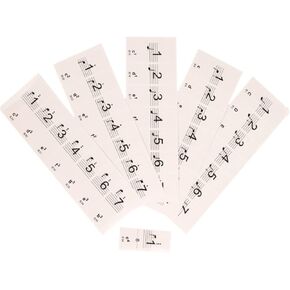 Totority Electronic Organ Keyboard Stickers 0.1mm Thin 61/88 Key Piano Stickers Reusable Music Note Adhesives in Saudi Arabia