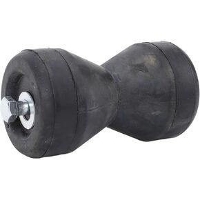 Boat Trailer Roller, Shockproof Rubber Bow Stop Bell Roller, Hull Flat Surfaces, 95mm Black Rubber Bell Stop Roller Enduring Marine Tool for Yacht Boat Trailer in Kuwait