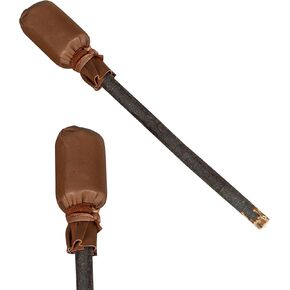 ARAW Shaman Native American Drumbeater, Drumstick Natural Wood Handle, Leather Head Beater (Brown) in Kuwait