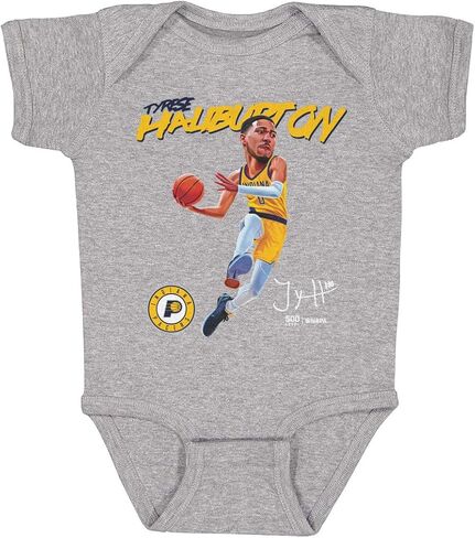 500 LEVEL Tyrese Haliburton Indiana Pacers Caricature One-Piece Infant Bodysuit in Saudi Arabia