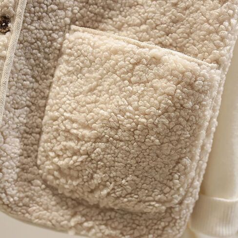 Fuzzy Fleece Vest Women Cropped Warm Sleeveless Sherpa Vests Lightweight Casual Button Down Gilet Jacket with Pockets in Saudi Arabia
