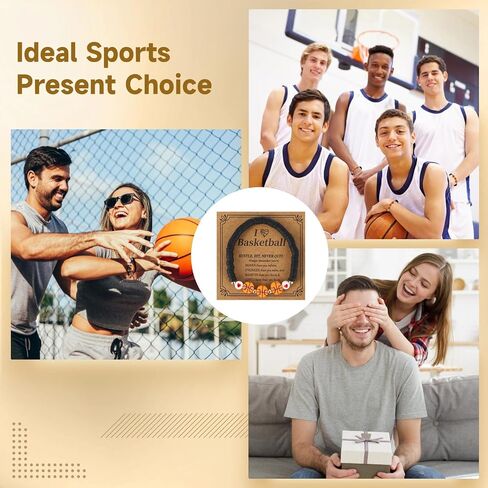 24 Pack Basketball Bracelets, Team Gift Basketball Bead Bracelet with Inspirational Card for Sport Basketball Team Lovers Players Gifts in Saudi Arabia