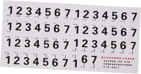 UPKOCH Piano Keyboard Decals Piano Key Stickers Easy to Apply for Music Instrument Supplies in Saudi Arabia