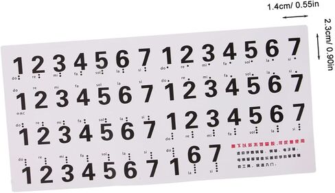 UPKOCH Piano Keyboard Decals Piano Key Stickers Easy to Apply for Music Instrument Supplies in Saudi Arabia