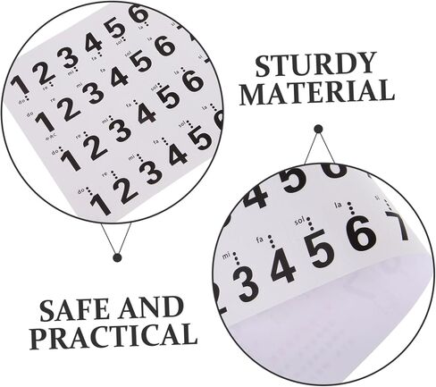 UPKOCH Piano Keyboard Decals Piano Key Stickers Easy to Apply for Music Instrument Supplies in Saudi Arabia