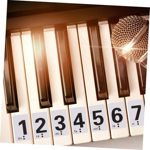 UPKOCH Piano Keyboard Decals Piano Key Stickers Easy to Apply for Music Instrument Supplies in Saudi Arabia