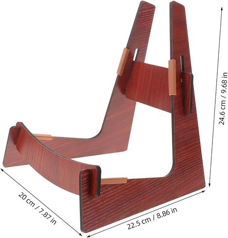 Wooden Guitar Stand Floor Holder with Shaped Design Detachable Acoustic Electric Bass Ukulele Rack for Multiple String Instruments Stable Solid Wood Support for Guitar and Violin in Saudi Arabia