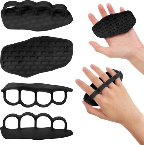 TIESOME Anti-Slip Workout Fitness Grips for Weightlifting, Deadlifts Palm Protection Gym Lifting Gloves for Weight Lifting Workout GlovesTraining and Exercise for Men Women in Kuwait