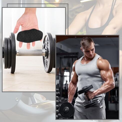 TIESOME Anti-Slip Workout Fitness Grips for Weightlifting, Deadlifts Palm Protection Gym Lifting Gloves for Weight Lifting Workout GlovesTraining and Exercise for Men Women in Kuwait