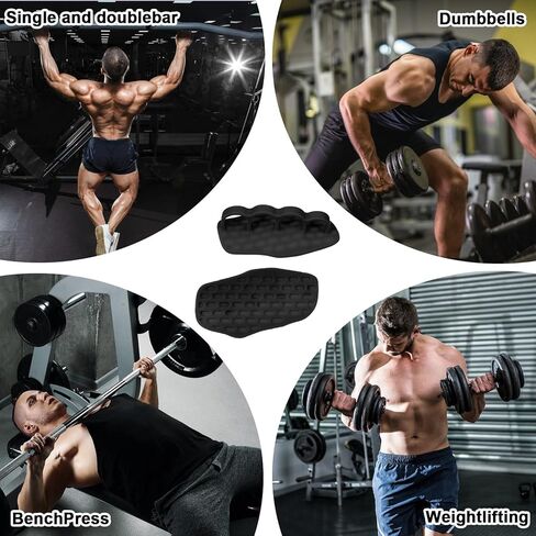 TIESOME Anti-Slip Workout Fitness Grips for Weightlifting, Deadlifts Palm Protection Gym Lifting Gloves for Weight Lifting Workout GlovesTraining and Exercise for Men Women in Kuwait