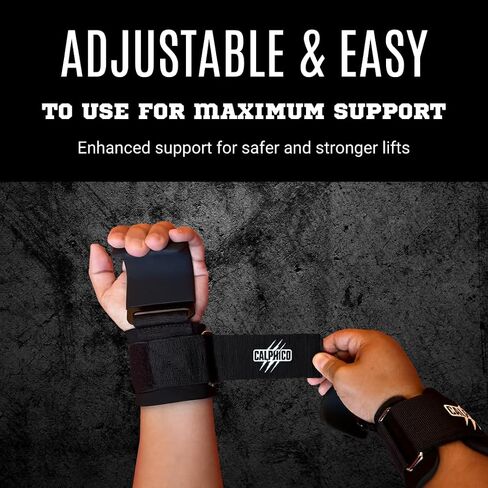 Lifting Hooks for Weight Training – Heavy Duty Steel with Ergonomic Lifting Straps & Wrist Support – Enhanced Grip in Saudi Arabia