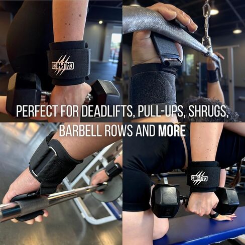 Lifting Hooks for Weight Training – Heavy Duty Steel with Ergonomic Lifting Straps & Wrist Support – Enhanced Grip in Saudi Arabia