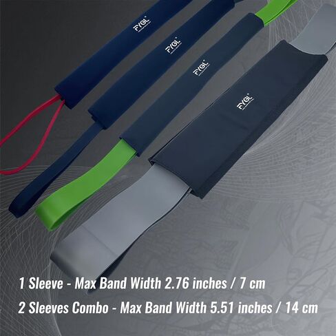 Resistance Bands Protective Sleeve Cover - Nylon Exercise Band Protector for Ground, Concrete & Sharp Edges | Easy Slip-On Design & Portable Accessory for Home Gym, Outdoor Workouts (Men & Women) in Saudi Arabia