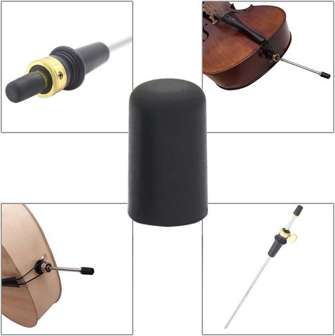 Meech Cello Accessories متعددة الوظائف التشيلو Endpin المطاط الأسود 5 قطع in Saudi Arabia