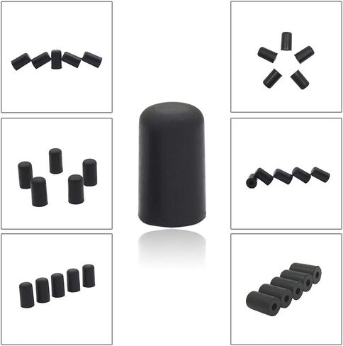Meech Cello Accessories متعددة الوظائف التشيلو Endpin المطاط الأسود 5 قطع in Saudi Arabia