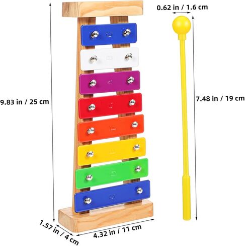 1 Set Colorful Xylophone for Montessori Music Instrument with Mallets Develops Motor Skills Musical Sensitivity for Early Childhood Learning in Saudi Arabia