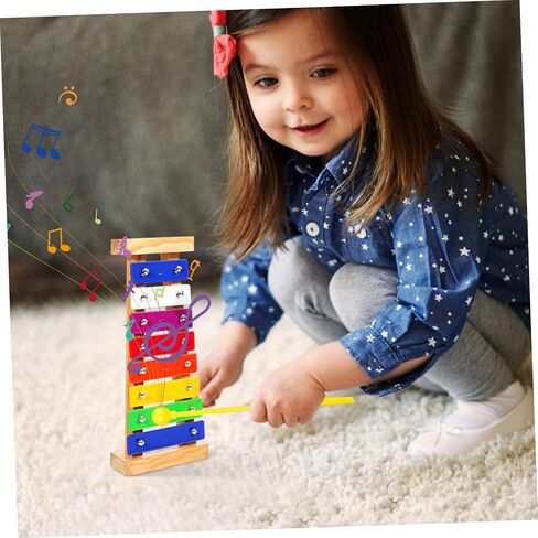 1 Set Colorful Xylophone for Montessori Music Instrument with Mallets Develops Motor Skills Musical Sensitivity for Early Childhood Learning in Saudi Arabia
