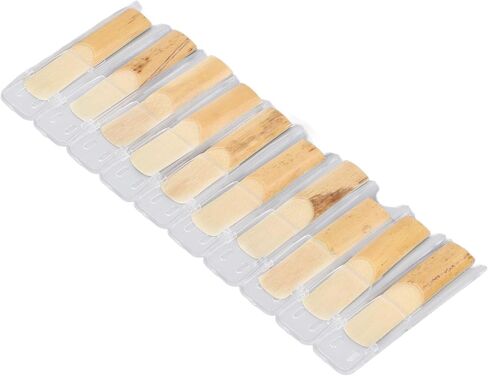 Bb Clarinet Reeds 2.5، نغمة غنية للمحترفين المبتدئين، 10 قطع، حماية فردية للحالة، اهتزازات ثابتة لصوت مرن، ممارسة يومية، عروض، حفلات موسيقية، in Saudi Arabia