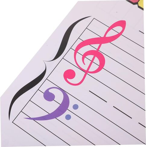 TEHAUX Portable Stave Whiteboard for Music Practice Reusable Writing Board for Teachers Students Lightweight Erasable Piano Tool in Saudi Arabia