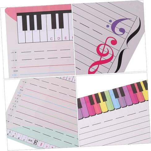 TEHAUX Portable Stave Whiteboard for Music Practice Reusable Writing Board for Teachers Students Lightweight Erasable Piano Tool in Saudi Arabia