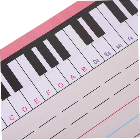 TEHAUX Portable Stave Whiteboard for Music Practice Reusable Writing Board for Teachers Students Lightweight Erasable Piano Tool in Saudi Arabia