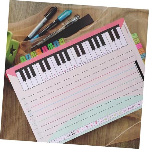 1set Erasable Music Staff Whiteboard Portable Stave Board for Home Practice Soft Material Easy to Store for Music Teachers Students Reusable Note Writing Surface in Saudi Arabia