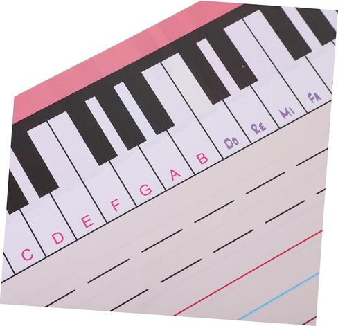 1set Erasable Music Staff Whiteboard Portable Stave Board for Home Practice Soft Material Easy to Store for Music Teachers Students Reusable Note Writing Surface in Saudi Arabia