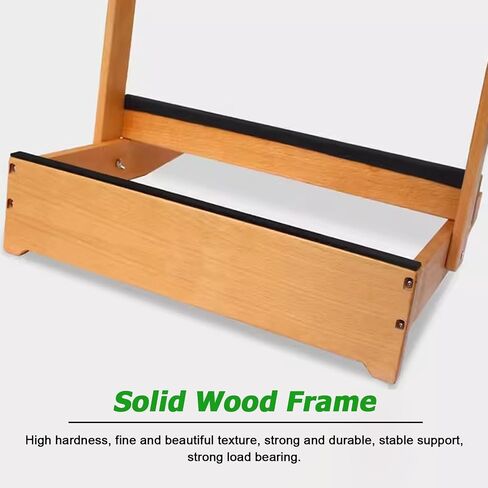Multi-Purpose Storage Rack for Guitars & Rackets Commercial Display Stand with Removable Wooden Holders & Foam Protection Holds 2-6 Guitars or Tennis/Badminton Racquets (75x43.5x64cm) in Saudi Arabia