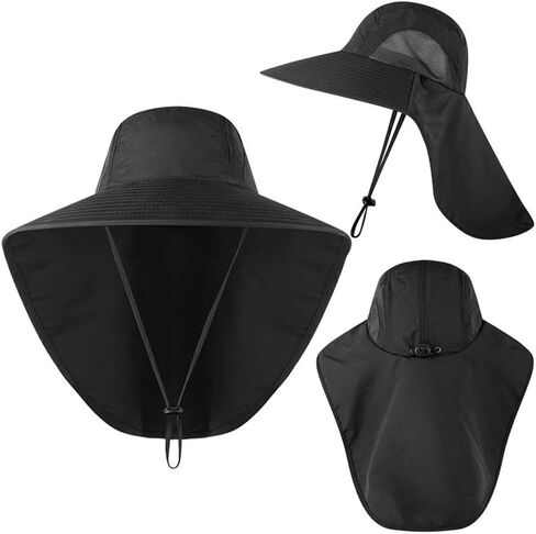Fishing Hat, Outdoor UV Waterproof Wide Brim Bucket Hat UPF50+ UV Protection, for Men & Women, Fishing Hiking Beach Garden in Saudi Arabia