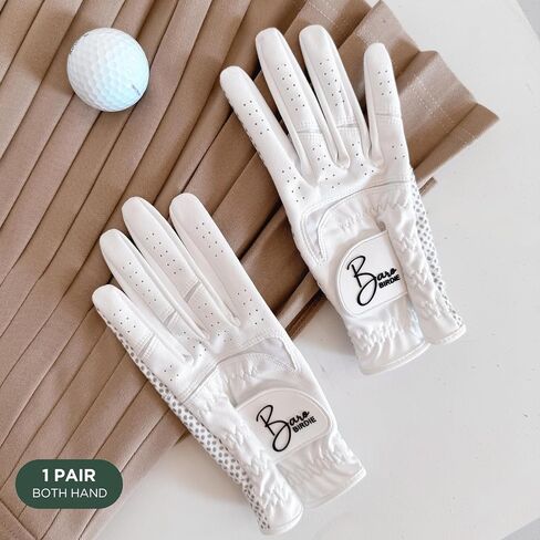 Golf Gloves Both Hands Women's 1 Pair Lightweight Non-Slip Silicone Extra Grip All Weather Girls Ladies Sports Tennis in Saudi Arabia